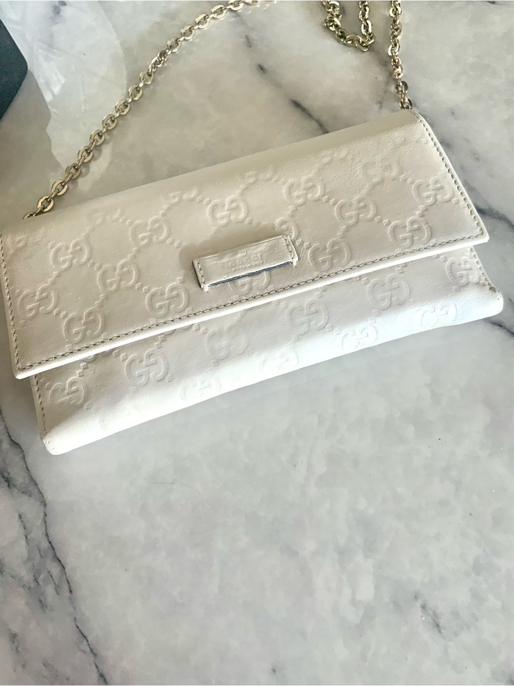 Gucci Ivory Guccissima long wallet - Picture 3 of 15